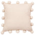 Cream Pom Poms on Cream - Hand Felted Wool Pillow - 20" - ARCADIA HOME